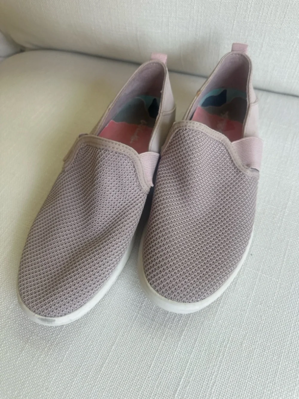 OluKai Haleiwa Slip On Sneakers Women’s 6 Pink Mesh Casual Shoes